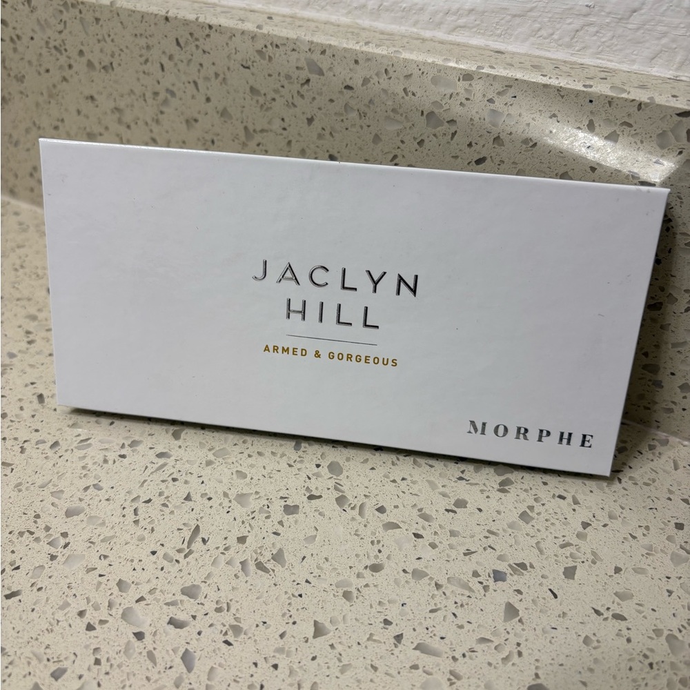 Morphe Jaclyn Hill Palette in White with Gold Lettering
